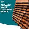 Bliss Outdoors Hardwood 12-Slat Interlocking Wood Deck Tiles, Natural, Set of 30 - 2 of 4