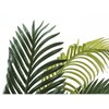 Monarch Specialties Artificial Plant 47 inch Tall Palm Tree Indoor Faux Fake Floor Greenery Potted Real Touch Decorative Green Leaves Black Pot - 4 of 4