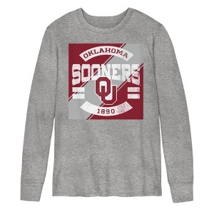 NCAA Oklahoma Sooners Boys' Long Sleeve Gray T-Shirt - 1 of 1