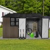Coolbibila 10Ftx8Ft Storage Sheds, Metal Sheds With Waterproof Roofs And Metal Frame, Storage Sheds Outdoor With Lockable Doors And Window - 2 of 4