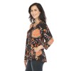 White Mark Women's Vibrant Boho Swing Top - 2 of 4