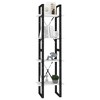 vidaXL 4-Tier Book Cabinet White 15.7 in.x11.8 in.x55.1 in. Engineered Wood - 4 of 4