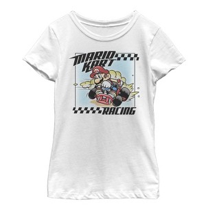 Girl's Nintendo Mario Kart Racing Frame T-Shirt - 1 of 4