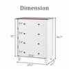 Hrinhom 4-Drawer Tall Dresser,29.1"W Vintage Wood Chest With Storage for Bedroom, Hallway & Closet - 4 of 4