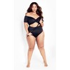 Women's Plus Size Sicilia Underwire Bikini Top - black | CITY CHIC - 2 of 4