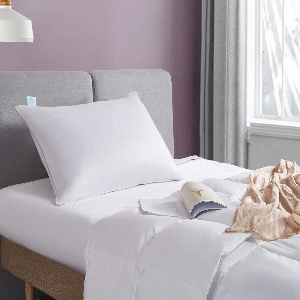 Photos - Pillow Martha Stewart King Medium/Firm Medium Firm Down Bed : 400 Thread Count Cotton, White Duck Feather & Down Fill 