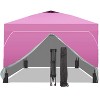 Ainfox 12ftx12ft Pop Up Canopy Tent with 4 Sidewalls One Push Tent Canopy with Wheeled Carry Bag, 8 Stakes and 4 Ropes - 2 of 4