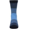Memoi Ombre Color Block Boys Cotton Blend Crew Sock Navy 9-11 - 2 of 4