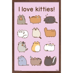 Trends International Pusheen - Kitties Framed Wall Poster Prints - 1 of 4