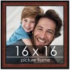 PosterPalooza | Square Decor Brown Picture Frame - UV Acrylic, Foam Board Backing, Hanging Hardware - 2 of 4