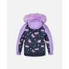 Deux par Deux Girl Two-Piece Play Snowsuit with Printed Colorblocked Jacket Lavender - 4 of 4