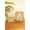 Metal Picture Frame – 10 Inch Height – Woven Detail, Holds 5x7 Photo Set Of 2 By kalalou - 4 of 4