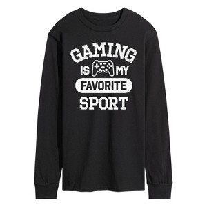 Men's - Instant Message - Gaming Is My Favorite Sport Long Sleeve Graphic T-Shirt - 1 of 4