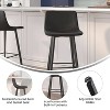 Taylor & Logan Set of 2 Brandy Bucket Seat Barstools - 4 of 4