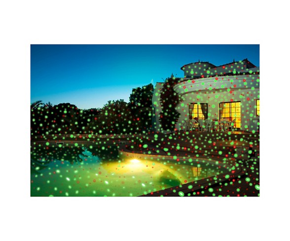 Viatek Night Star Landscape Lighting Premium Series - Red and Green Lasers with Spotlight