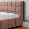 KTMBDW King Bed Frame with Headboard, Chenille fabric Upholstered Platform Bed with Wood Slats, with 4 drawers, Soft Rounded Corners - 4 of 4