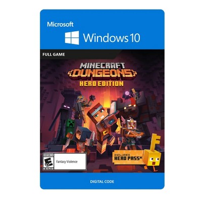 Minecraft Dungeons Hero Edition Windows 10 Digital Target