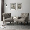 Set of 2 Naida Armchair with Carved Legs | ARTFUL LIVING DESIGN - 2 of 4