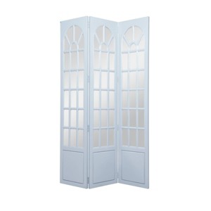 French Country Pine Room Divider Screen - Olivia & May - 1 of 4