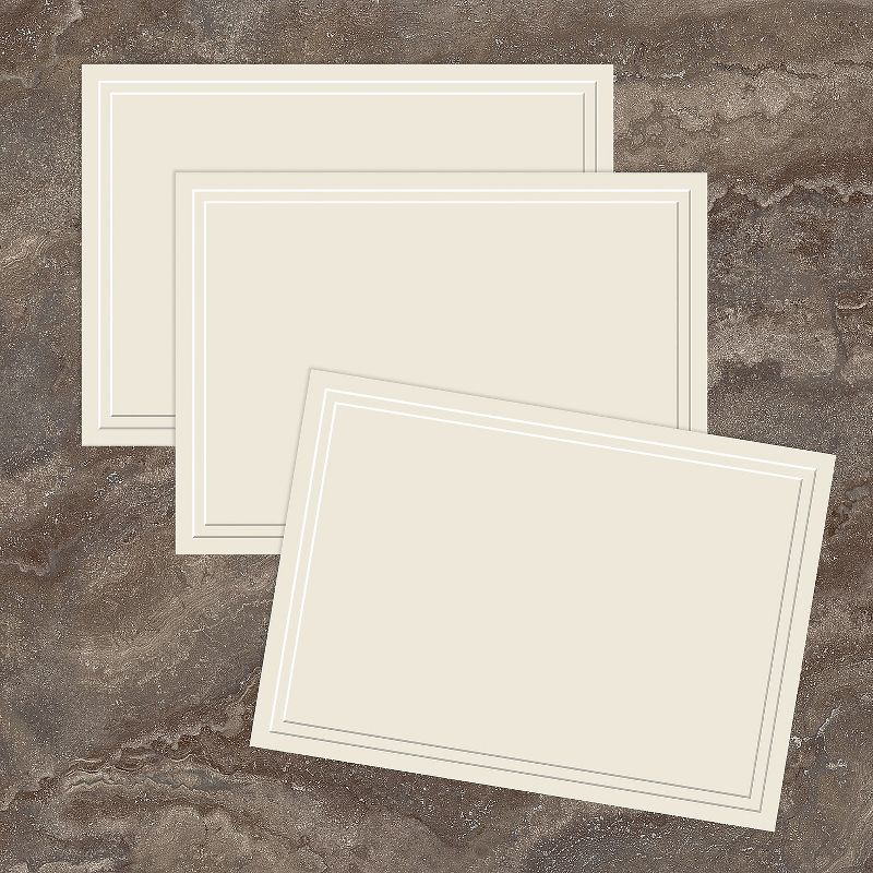 Masterpiece Studios Great Papers! Triple Embossed Ivory Note Cards 48/Pack 161642, 2 of 3