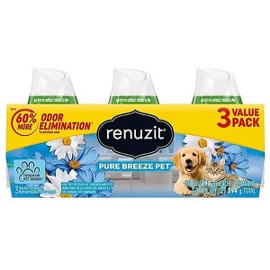 Renuzit Tough on Pet Odors Gel Air Freshener - Pure Breeze - 7oz/3pk - 1 of 4