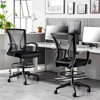 SUGIFT Ergonomic Drafting Chair with Foot Ring, Adjustable Height, Lumbar Support, Mesh Back, Tall Office Chair for Standing Desk - 4 of 4