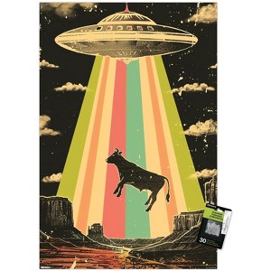 Trends International Ray Heere - Cow Abduction 5 Unframed Wall Poster Prints - 1 of 4