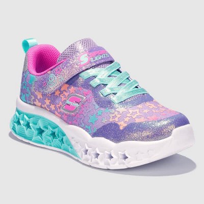 GIRLS SKECHERS TWINKLE TOES PINK LIGHT UP HIGH TOP SNEAKER GYM SHOE TODDLER  5