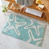 Cotton Tufted Coastal Printed Bath Rug - 2 of 4