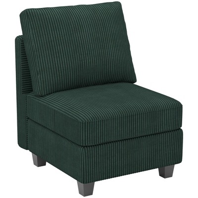 Belffin Corduroy Middle Seat Modular Sectional Couch Module Parts Convertible Modern Sectional Sofa Couch