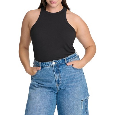 ELOQUII Elements Women's Plus Size Soft Brushed Tank Top
