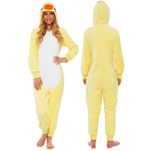 FUN Costumes Yellow Duck Onesie Women's Fancy-Dress Costume for Adult, S