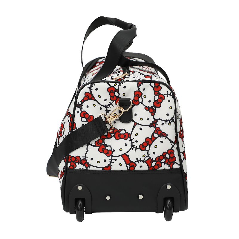 Hello Kitty AOP 17-Inch Wheeled Duffle Bag - Officially Licensed Travel Companion, 2 of 7