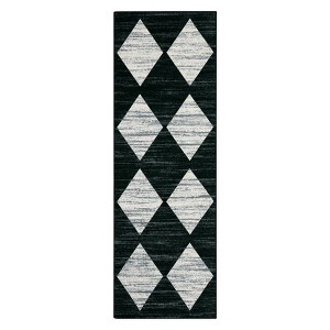 Modern Geometric Rugs for Living Room Bedroom, Washable Low Pile Non Slip Dining Room Carpet, Stain Resistant Floor Cover for Office - 1 of 4