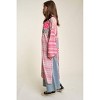 Women's Mesh Print Mix Matched Button Front Cover Up - DAVI & DANI - 2 of 4