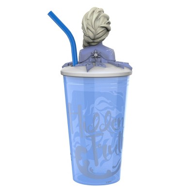 frozen 2 cup with straw