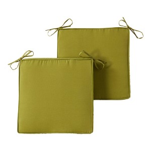 Kensington Garden 2pc 18" Square Outdoor Chair Pad - 1 of 4