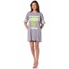 Star Wars Women's The Mandalorian Baby Yoda Grogu Nightgown Pajama Shirt Grey - 2 of 4