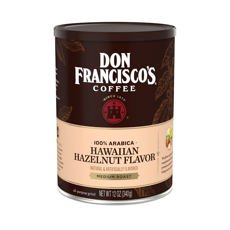 Don Francisco's Hawaiian Hazelnut Flavor Medium Roast Ground Coffee - 12oz, 1 of 11
