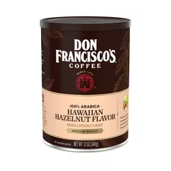 Don Francisco's Hawaiian Hazelnut Flavor Medium Roast Ground Coffee - 12oz