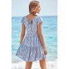 Women's Printed Tie Back Dress - LASCANA - 2 of 4