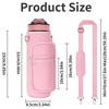 BABYYER Water Bottle Carrier Bag, 25oz 32oz Crossbody Water Bottle Holder with Adjustable Shoulder Strap, Phone Pocket for Hiking Camping Gym - 2 of 4