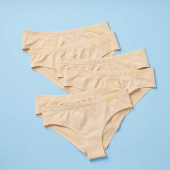 6 Pairs X Bonds Womens Seamless Full Brief Underwear Beige – Ozdingo