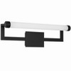 Crystorama Lighting Clinton 1 - Light Vanity in  Matte Black - 3 of 4