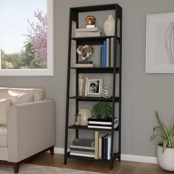 Hastings Home Ladder-Style 5-Tiered Bookcase