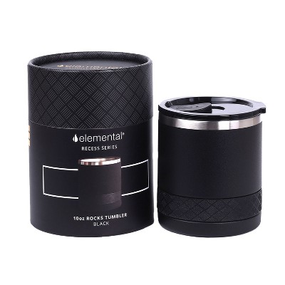 Black Triple Wall Insulated Stainless Steel Travel Tumbler