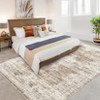 Washable Vintage Printed Rug Non Slip Low Pile Rug Soft Throw Floor Cover Foldable Indoor Carpet for Living Room Bedroom Playroom Nursery - 4 of 4