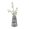 Sagebrook Home 8" Ceramic Vase - Contemporary Eclectic Design Vase Unique Creative Decorative Accent - 3 of 4