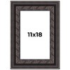 PosterPalooza | 3.5" Wide Ornate Black Picture Frame - UV Acrylic, Foam Board Backing, Hanging Hardware - 2 of 4