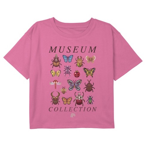 Girl's Nintendo Animal Crossing Museum Bug Collection Crop Top T-Shirt - image 1 of 3